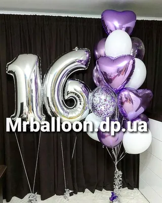 Воздушные шары 16 лет стильный сюрприз купить в Москве за 7 950 руб.