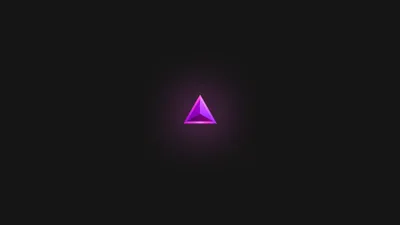 Скачать обои фиолетовый, минимализм, треугольник, раздел минимализм в  разрешении 1600x900