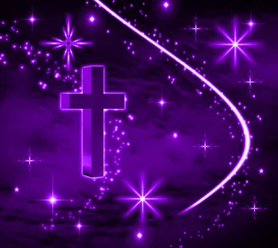 Purple Cross | Purple backgrounds, Purple cross, Purple christmas