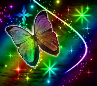 Rainbow Stars | Rainbow Butterflies | Butterfly wallpaper backgrounds,  Butterfly background, Butterfly wallpaper