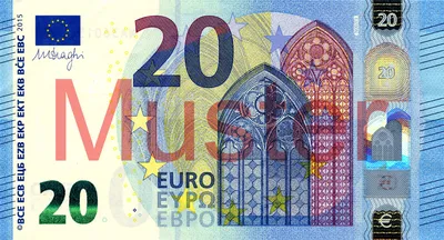 Новая купюра номиналом 20 евро вводится в обращение с 25 ноября -  24.11.2015, Sputnik Беларусь