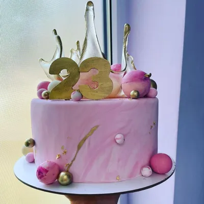 Торт на 23 года на заказ в СПб | Шоколадная крошка