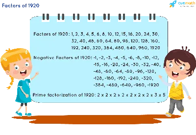 Factors of 1920 - Find Prime Factorization/Factors of 1920