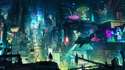 Cyberpunk City [2560x1440] | Cyberpunk city, Futuristic city, Concept art  world