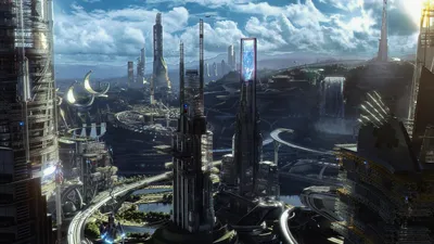 Image Tomorrowland Fantasy Skyscrapers Fantastic world 2560x1440