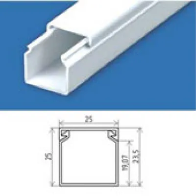 Кабель-канал Экопласт MEX 25х25 мм 2 м цвет белый по цене 205.9 ₽/шт.  купить в Москве в интернет-магазине Леруа Мерлен