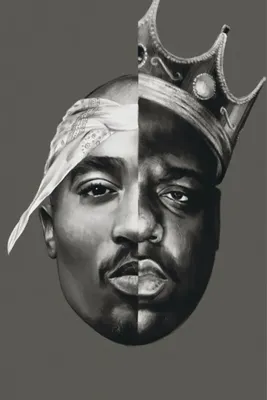 Настенное украшение на холсте на заказ. Постер B.I g и Tupac 2pac фотообои  живопись спальни обои Бар Декор #2358 # | AliExpress