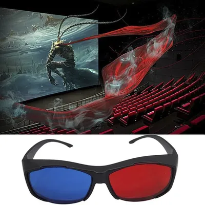 3d-очки с черной оправой для объемной анаглифной ТВ фильма DVD игры очки  виртуальной реальности | AliExpress