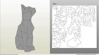 Голова оленя 3D-декор стены, поделки из бумаги своими руками - LACRAFTA
