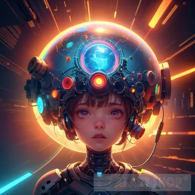 humanoid android, Anime, 3D