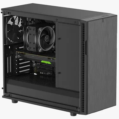 3D Full PC Case Open model