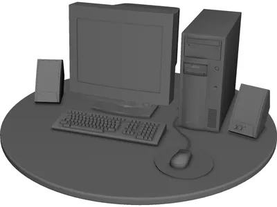 Computer PC 3D Model - 3DCADBrowser