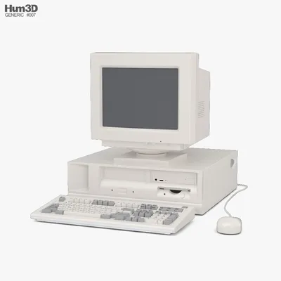 Generic Old PC 3D model - Download Electronics on 3DModels.org