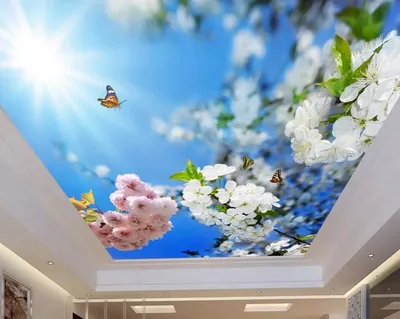 Натяжные потолки 3D - фото и цены, заказать натяжной потолок 3Д в Москве