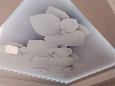 Фото - натяжные потолки с 3D эффектом для спальни - Натяжные-Потолки-Фото.рф