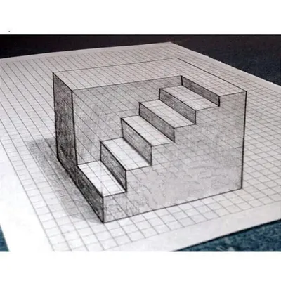 3d рисунки по клеточкам легко и просто (50 фото) » рисунки для срисовки на  Газ-квас.ком