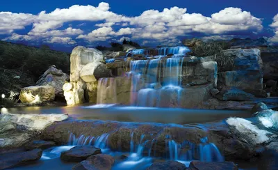 Фото обои 254x184 см 3Д Пейзаж Природа Синий водопад и голубое небо  (1965P4)+клей (ID#944972600), цена: 850 ₴, купить на Prom.ua