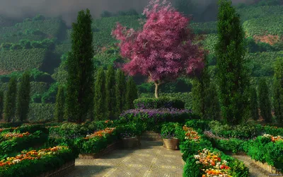 Desktop Wallpapers Nature 3D Graphics Gardens