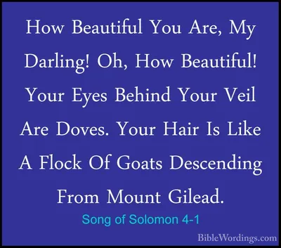 Song of Songs 4 - Holy Bible English - BibleWordings.com