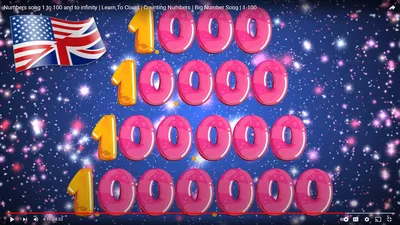 Numbers song 1 to 100 and to infinity | Learn To Count | Counting Numbers |  Big Number Song | 1-100 - YouTube