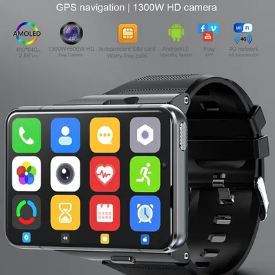 Hot Sale 2.88 Inch 4g Global Smart Watch 13mp Dual Camera 640*480 Hd Screen  Gps Android 9 4gb + 64gb Memory Phone Smart Watch - Smart Watches -  AliExpress