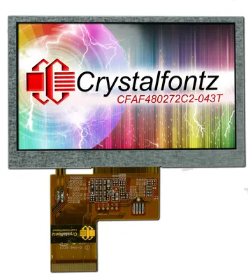 500nits 4.3 Inch 480x272 IPS 8/24bit RGB TFT Capacitive Touch Module |  Kingtech Display