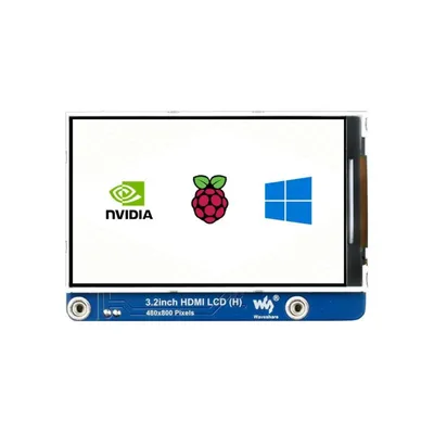 Amazon.com: Hilitand 3.2in Display for Raspberry Pi,PCB 480x800 HDMI HD IPS  Display,Brightness Adjustable 480P Display Module,for Jetson Miniature  Computer,General Computer : Electronics