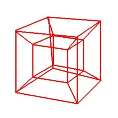 How to Draw a Tesseract (4D Hypercube) - FeltMagnet