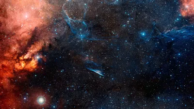 Фон рабочего стола где видно космос, спираль, Галактика, звёзды, Вселенная,  3840х2160, 4к обои