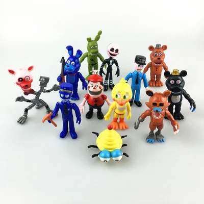 Five Nights At Freddys Action Figure Anime PVC Doll FNAF Puppet Nightmare  Chica Bonnie Foxy Freddy 5 Fazbear Bear Toys From Beimei20170708, $28.45 |  DHgate.Com