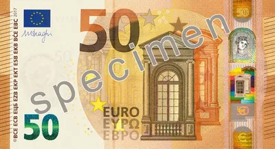 50 EURO MONEY BANKNOTE TWO SIDES Stock Photo - Image of fall, business:  33049092