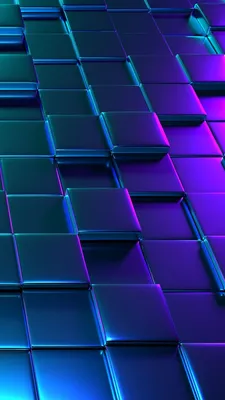 3D Block Patterns Wallpaper for Smartphone Screen - Allpicts | Синие обои,  Красочные обои, Обои для телефона