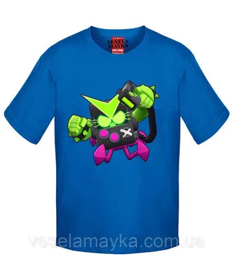 Детская футболка хлопок Brawl Stars Virus 8-Bit купить в интернет магазине  | Цена 1625 руб | Игры