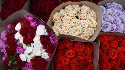 купить тюльпаны, цветы на 8 марта, букет цветов. Цена 6310 руб.