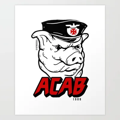 Виниловая наклейка ACAB