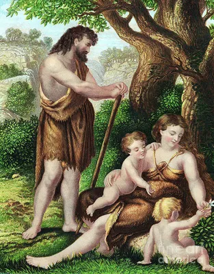 The Garden of Eden with Adam and Eve print by Jan Brueghel d.Ä. |  Posterlounge