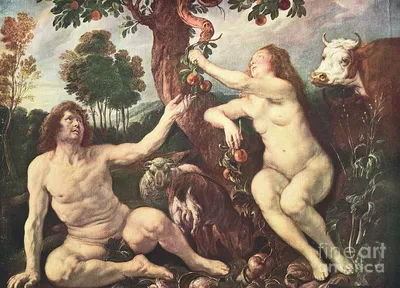Early Painting Of Adam And Eve Photograph by Bettmann - Fine Art America