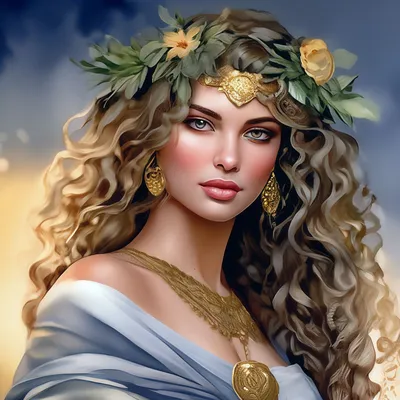 Афродита-богиня любви,мокрая акварель…» — создано в Шедевруме