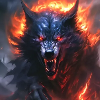 Демонический волк, для авы, красивый» — создано в Шедевруме