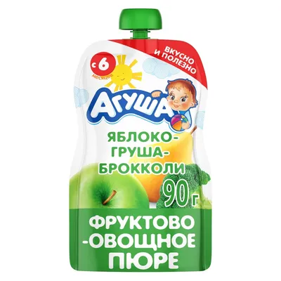 Купить оптом Пюре фруктовое Агуша Яблоко, 90 г на MAY24