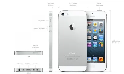 Модуль дисплея (тач стекло и матрица) для iPhone 5 оригинал белый для  самостоятельной замены с инструментом