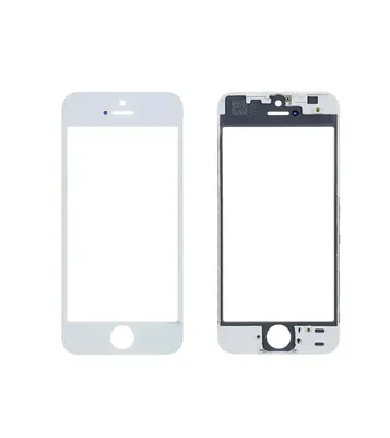 Стекло для переклейки дисплея Apple iPhone 5, в сборе с рамкой, белый  0L-00033166 купить в Минске, цена