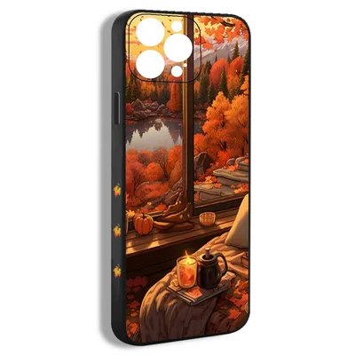 чехол для смартфона Подходит для iPhone 14 Pro Осенние листья аниме рисунок  AZA09 - купить с доставкой по выгодным ценам в интернет-магазине OZON  (1261816075)