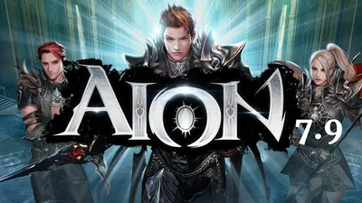 Обои на рабочий стол Величественный город в тумане из игры Айон / Aion, обои  для рабочего стола, скачать обои, обои бесплатно