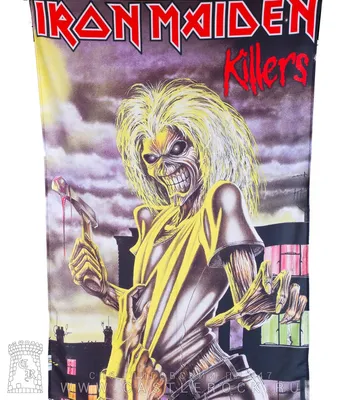 Постер тканевый Iron Maiden \"Killers\" — Флаги — Рок-магазин атрибутики  Castle Rock