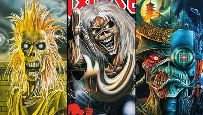 The evolution of Iron Maiden's mascot Eddie the Head