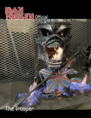 Iron Maiden Fire Pit Iron Maiden Wood Burner Eddie Fire Pit Eddie Wood  Burner Metal Art - Etsy