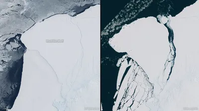 В 13 раз больше Риги: самый большой айсберг в мире пришел в движение. -  Nashrezekne