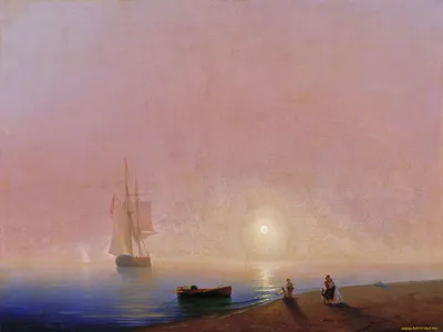 Beautiful Seashore Painting by Ivan Aivazovsky