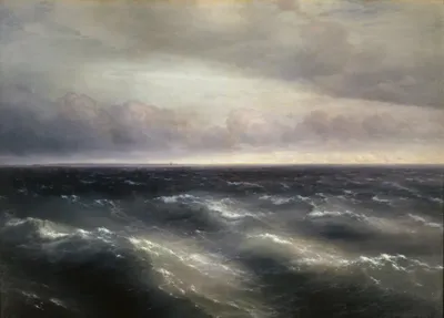 Репродукции Изобразительного Искусства Закат на море, 1856 по Ivan  Aivazovsky (1817-1900, Russia) | WahooArt.com